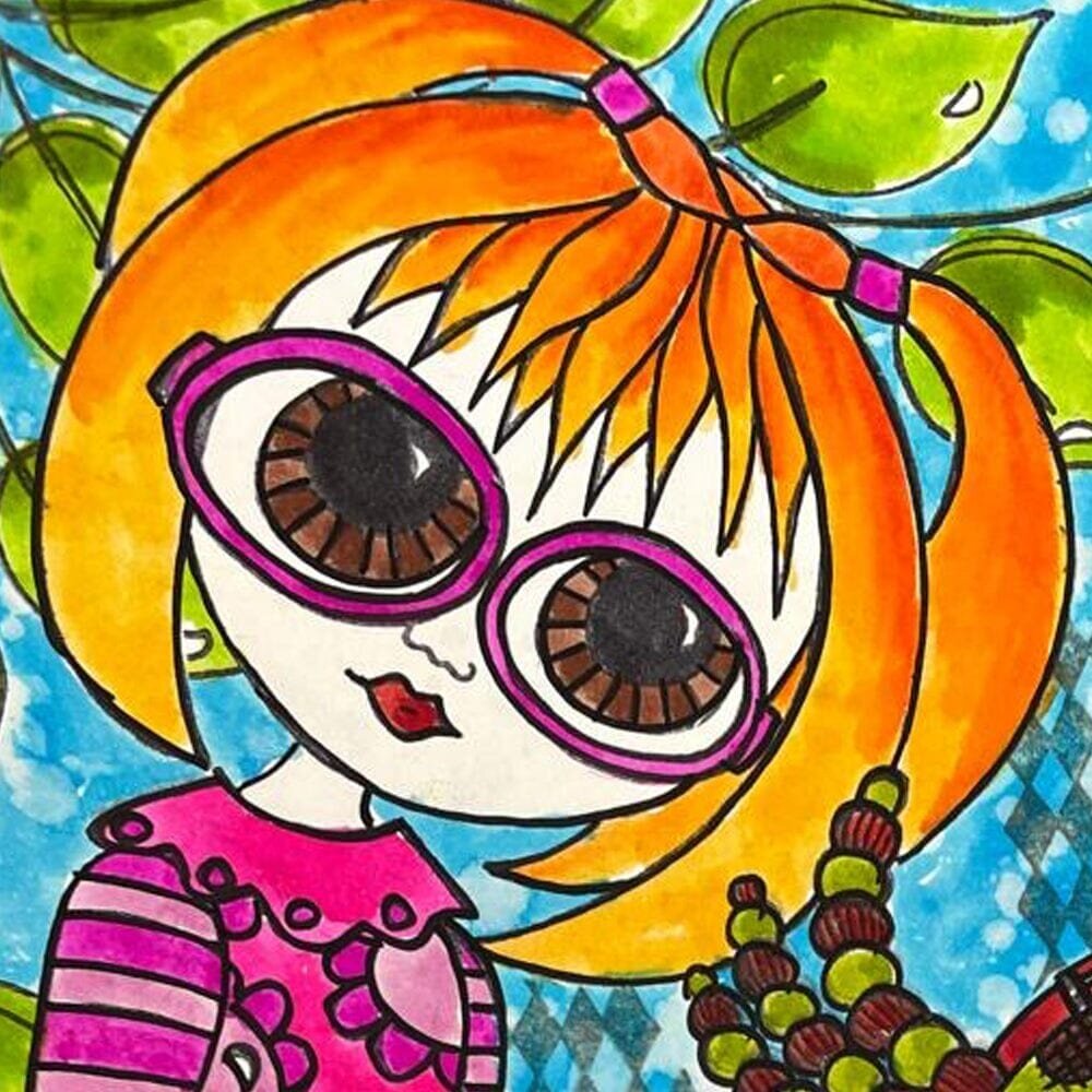 Ranger Dylusions Hop Skip and A Jump Cling Stamps (DYR10026) Ranger Dylusions Hop Skip and A Jump Cling Stamps (DYR10026)