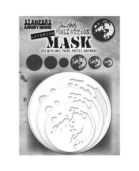 Stampers Anonymous Tim Holtz Layering Stencil Set Moon (MSK01)