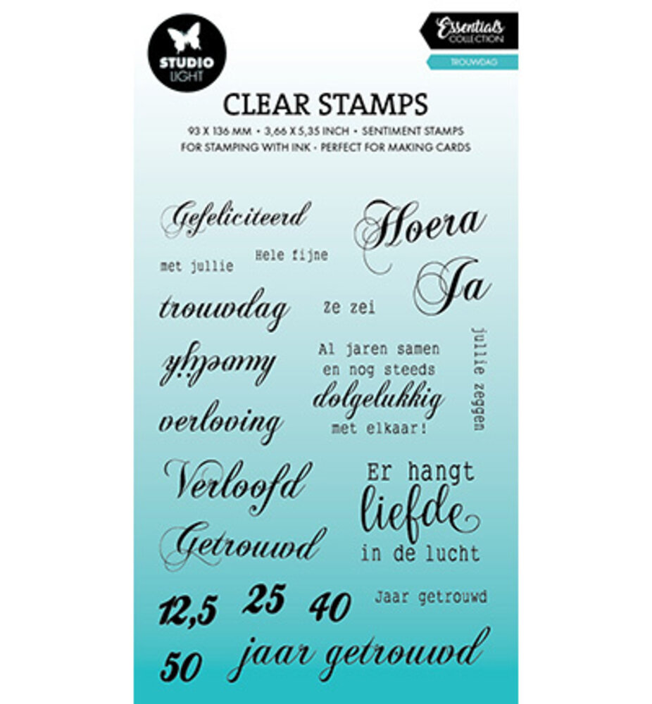 Studio Light Essentials Clear Stamps Wedding Day (SL-ES-STAMP789)