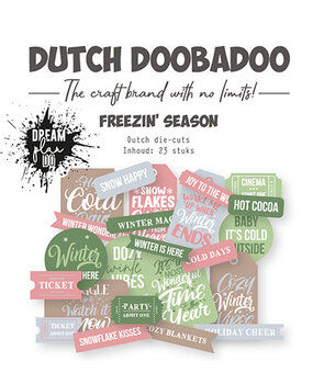 Dutch Doobadoo Dutch Die-Cuts Freezin' Season Sentiments (474.007.055) Dutch Doobadoo Dutch Die-Cuts Freezin' Season Sentiments (474.007.055)