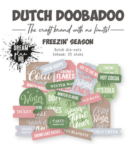 Dutch Doobadoo Dutch Die-Cuts Freezin' Season Sentiments (474.007.055) Dutch Doobadoo Dutch Die-Cuts Freezin' Season Sentiments (474.007.055)