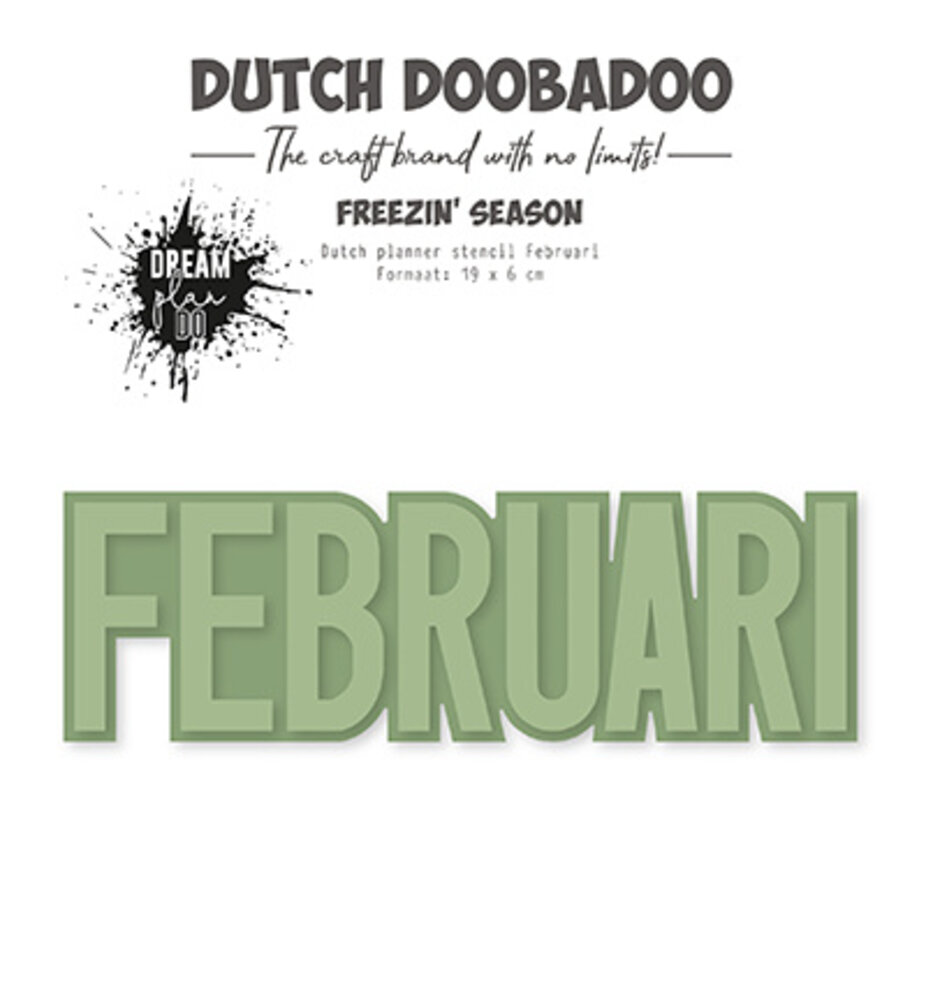 Dutch Doobadoo Dutch Planner Stencil Februari (470.784.362) Dutch Doobadoo Dutch Planner Stencil Februari (470.784.362)