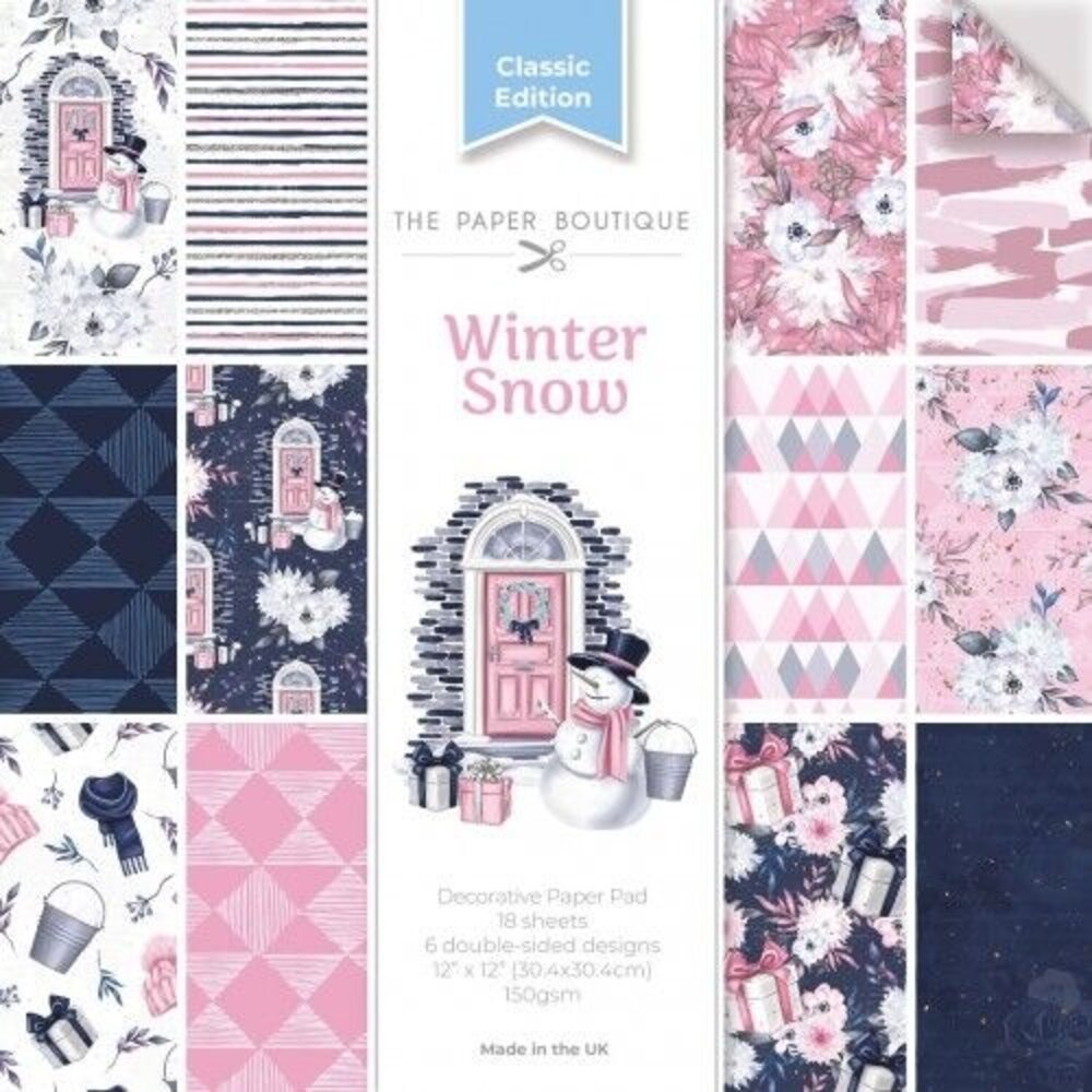 The Paper Boutique Winter Snow 12x12 Inch Decorative Paper Pad (PB2143)