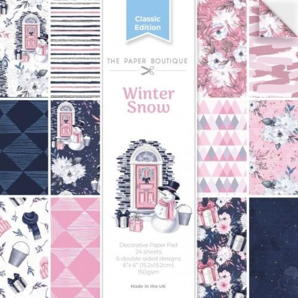 The Paper Boutique Winter Snow 6x6 Inch Decorative Paper Pad (PB2141) The Paper Boutique Winter Snow 6x6 Inch Decorative Paper Pad (PB2141)