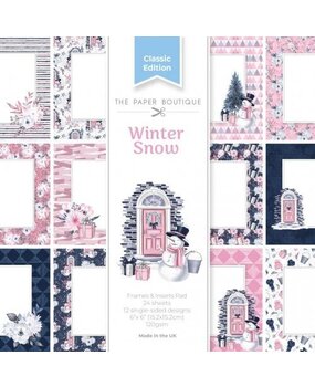 The Paper Boutique Winter Snow 6x6 Inch Frames & Insert (PB2146)