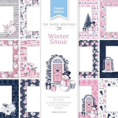 The Paper Boutique Winter Snow 6x6 Inch Frames & Insert (PB2146) The Paper Boutique Winter Snow 6x6 Inch Frames & Insert (PB2146)