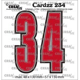 Crealies Cardzz Dies Numbers 3 & 4 (CLCZ234)