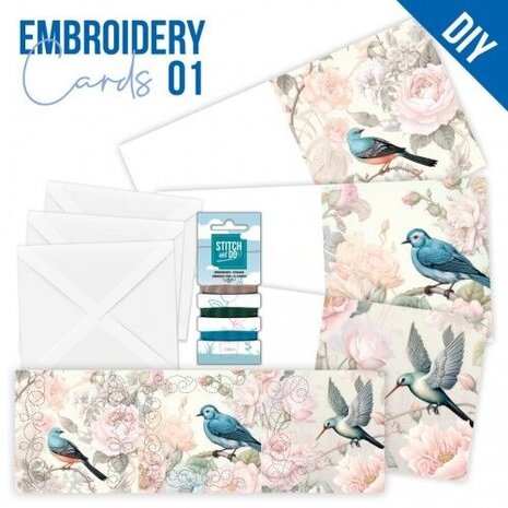 Find It Trading Stitch and Do Embroidery Cards Blue Birds (STDOPP001) Find It Trading Stitch and Do Embroidery Cards Blue Birds (STDOPP001)