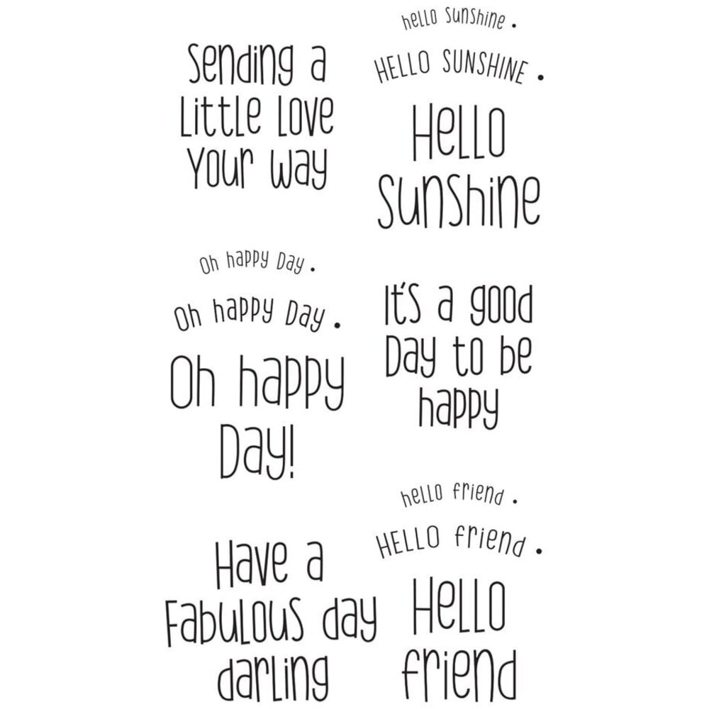 Sizzix Lisa Jones Clear Stamps Sending a Little Love Set (666883) Sizzix Lisa Jones Clear Stamps Sending a Little Love Set (666883)