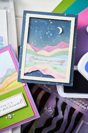 Sizzix Stacey Park Clear Stamps with Framelits Mountain High (666822) Sizzix Stacey Park Clear Stamps with Framelits Mountain High (666822)