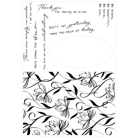 Sizzix Stacey Park Clear Stamps with Framelits Wall Flower (666823) Sizzix Stacey Park Clear Stamps with Framelits Wall Flower (666823)