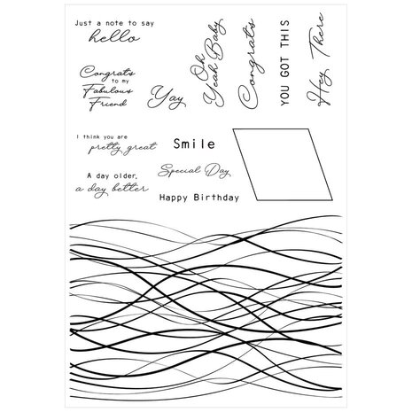 Sizzix Stacey Park Clear Stamps with Framelits Live Wire (666824) Sizzix Stacey Park Clear Stamps with Framelits Live Wire (666824)