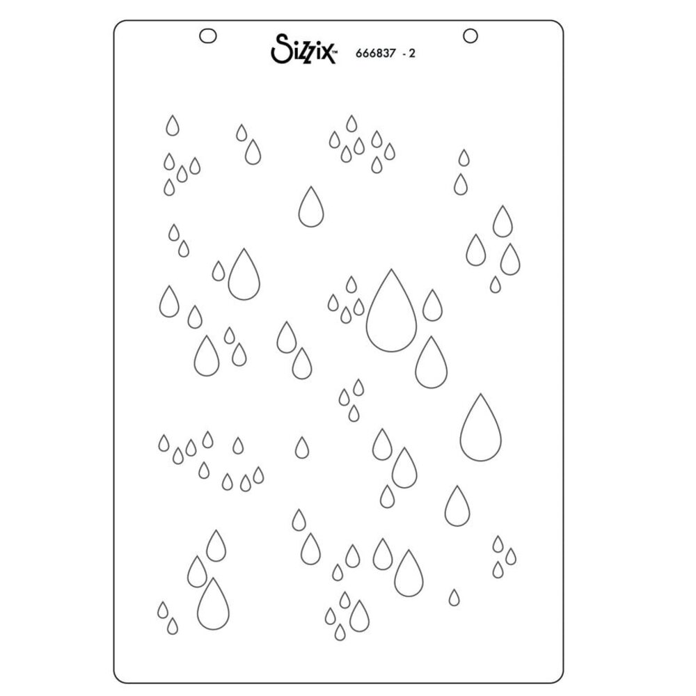 Sizzix Stacey Park Clear Stamps with Stencils Drip Drip Drop (666836) Sizzix Stacey Park Clear Stamps with Stencils Drip Drip Drop (666836)