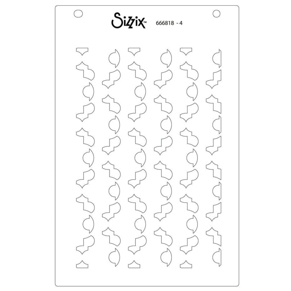 Sizzix Stacey Park Layered Stencils Textures From Afar (666818) Sizzix Stacey Park Layered Stencils Textures From Afar (666818)