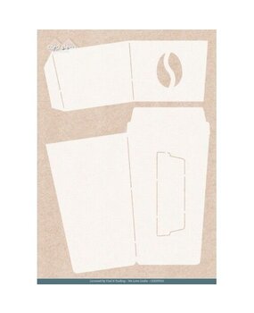 Card Deco Folding Card Stencil Coffee to Go (CDEST056) Card Deco Folding Card Stencil Coffee to Go (CDEST056)