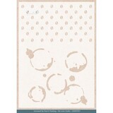 Card Deco Mixed Media Stencil Coffee Spots (CDEST057)