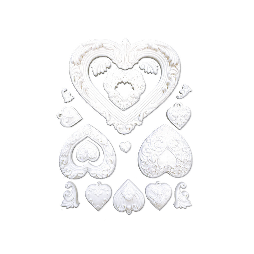 Stamperia Best Sellers Collection Silicon Mould A5 Hearts (KACMA558) Stamperia Best Sellers Collection Silicon Mould A5 Hearts (KACMA558)
