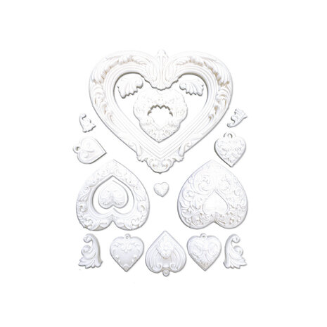 Stamperia Best Sellers Collection Silicon Mould A5 Hearts (KACMA558) Stamperia Best Sellers Collection Silicon Mould A5 Hearts (KACMA558)