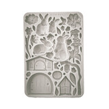 Stamperia Best Sellers Collection Silicon Mould A5 Rabbit and Flowers (KACMA566)