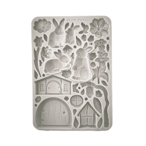 Stamperia Best Sellers Collection Silicon Mould A5 Rabbit and Flowers (KACMA566) Stamperia Best Sellers Collection Silicon Mould A5 Rabbit and Flowers (KACMA566)