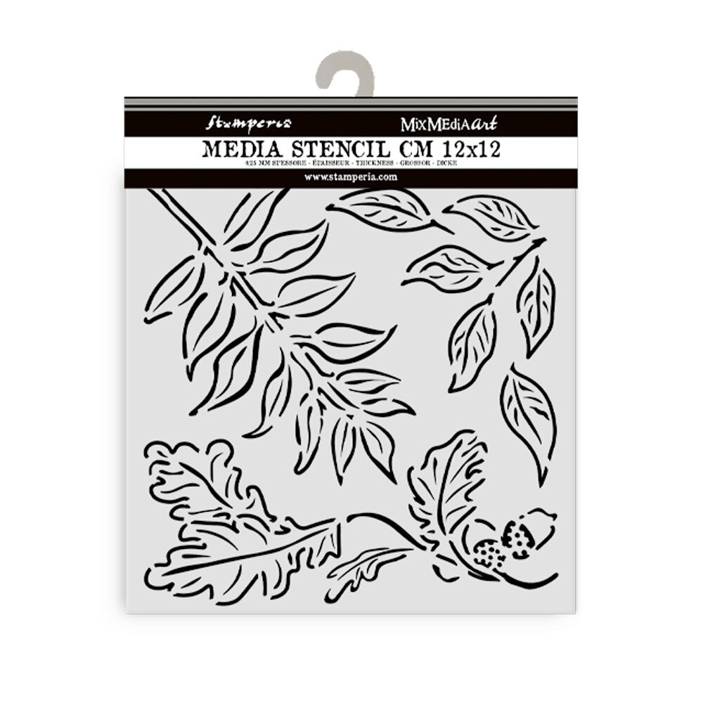 Stamperia Best Sellers Collection Thick Stencil 12x12cm Acorns (KSTDS15)