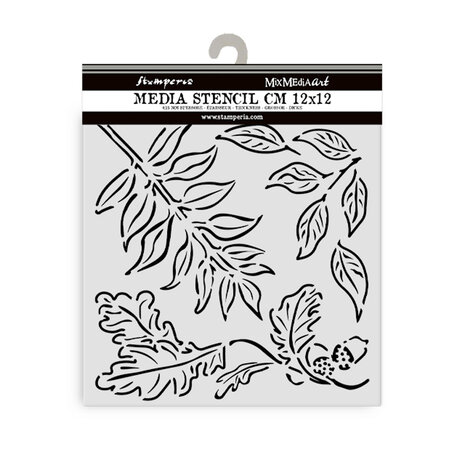 Stamperia Best Sellers Collection Thick Stencil 12x12cm Acorns (KSTDS15)