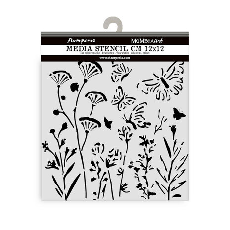 Stamperia Best Sellers Collection Thick Stencil 12x12cm Poppies and Butterfly (KSTDS16) Stamperia Best Sellers Collection Thick Stencil 12x12cm Poppies and Butterfly (KSTDS16)