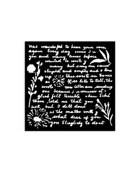 Stamperia Best Sellers Collection Thick Stencil 12x12cm Writings Pattern (KSTDS20) Stamperia Best Sellers Collection Thick Stencil 12x12cm Writings Pattern (KSTDS20)