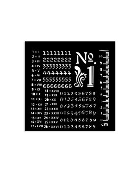 Stamperia Best Sellers Collection Thick Stencil 12x12cm Numbers Pattern (KSTDS22) Stamperia Best Sellers Collection Thick Stencil 12x12cm Numbers Pattern (KSTDS22)