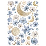 Stamperia Best Sellers Collection A4 Rice Paper Sun and Moon (DFSA4996)