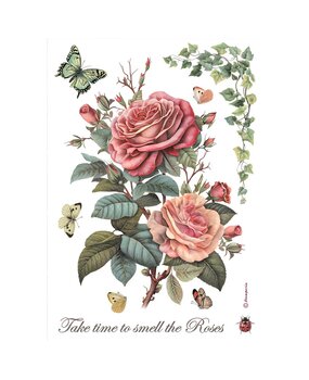 Stamperia Best Sellers Collection A4 Rice Paper Big Rose (DFSA41002)