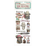 Stamperia Master of Magic Rub-On 4x8,5 Inch Rabbit (DFLRB143)