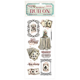 Stamperia Master of Magic Rub-On 4x8,5 Inch Cartomagic (DFLRB144)