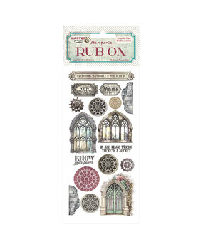 Stamperia Master of Magic Rub-On 4x8,5 Inch Gothic Windows (DFLRB147) Stamperia Master of Magic Rub-On 4x8,5 Inch Gothic Windows (DFLRB147)