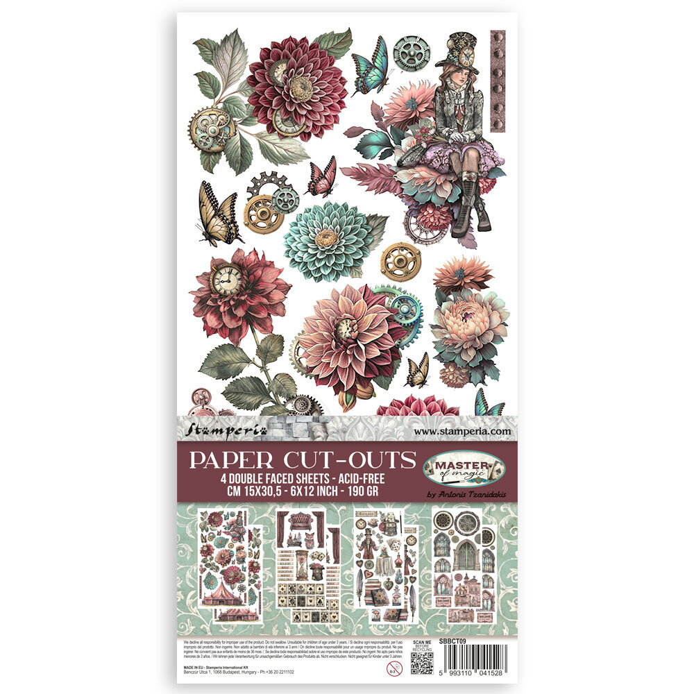 Stamperia Master of Magic Paper Cut-outs (SBBCT09) Stamperia Master of Magic Paper Cut-outs (SBBCT09)