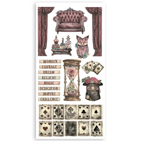 Stamperia Master of Magic Paper Cut-outs (SBBCT09) Stamperia Master of Magic Paper Cut-outs (SBBCT09)