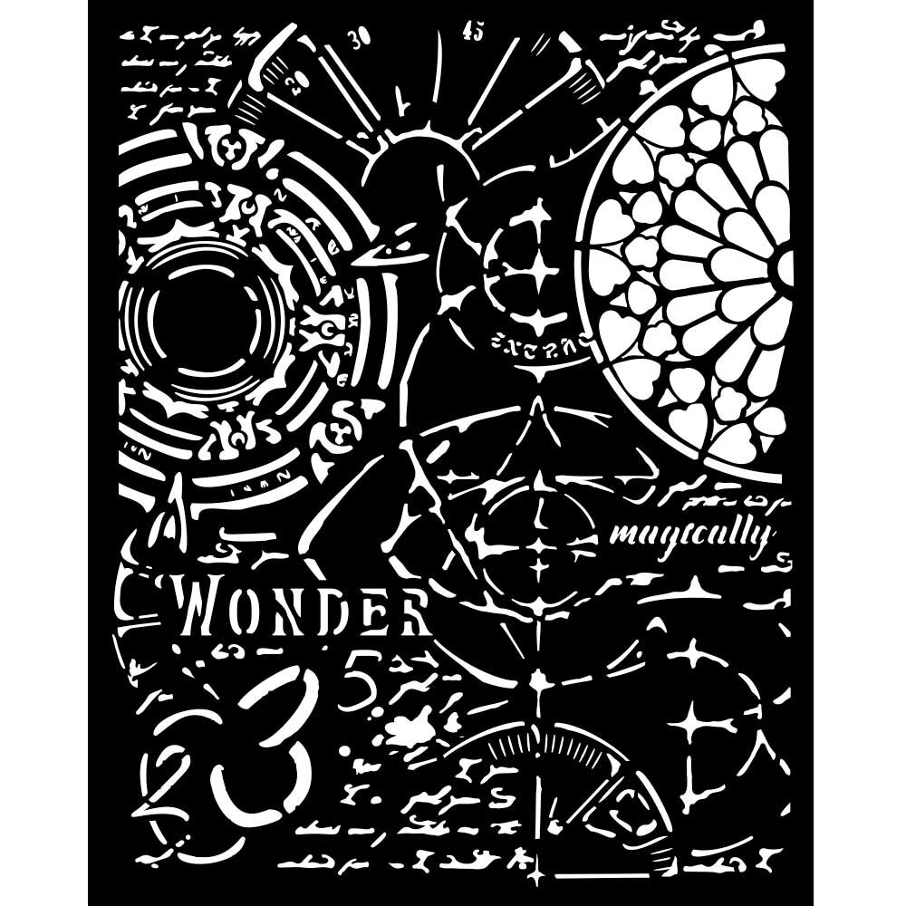 Stamperia Master of Magic Thick Stencil 20x25cm Gothic Texture (KSTD175) Stamperia Master of Magic Thick Stencil 20x25cm Gothic Texture (KSTD175)