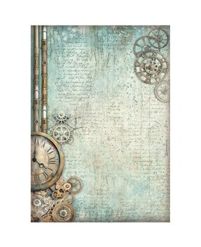 Stamperia Master of Magic A4 Rice Paper Clock (DFSA41010)