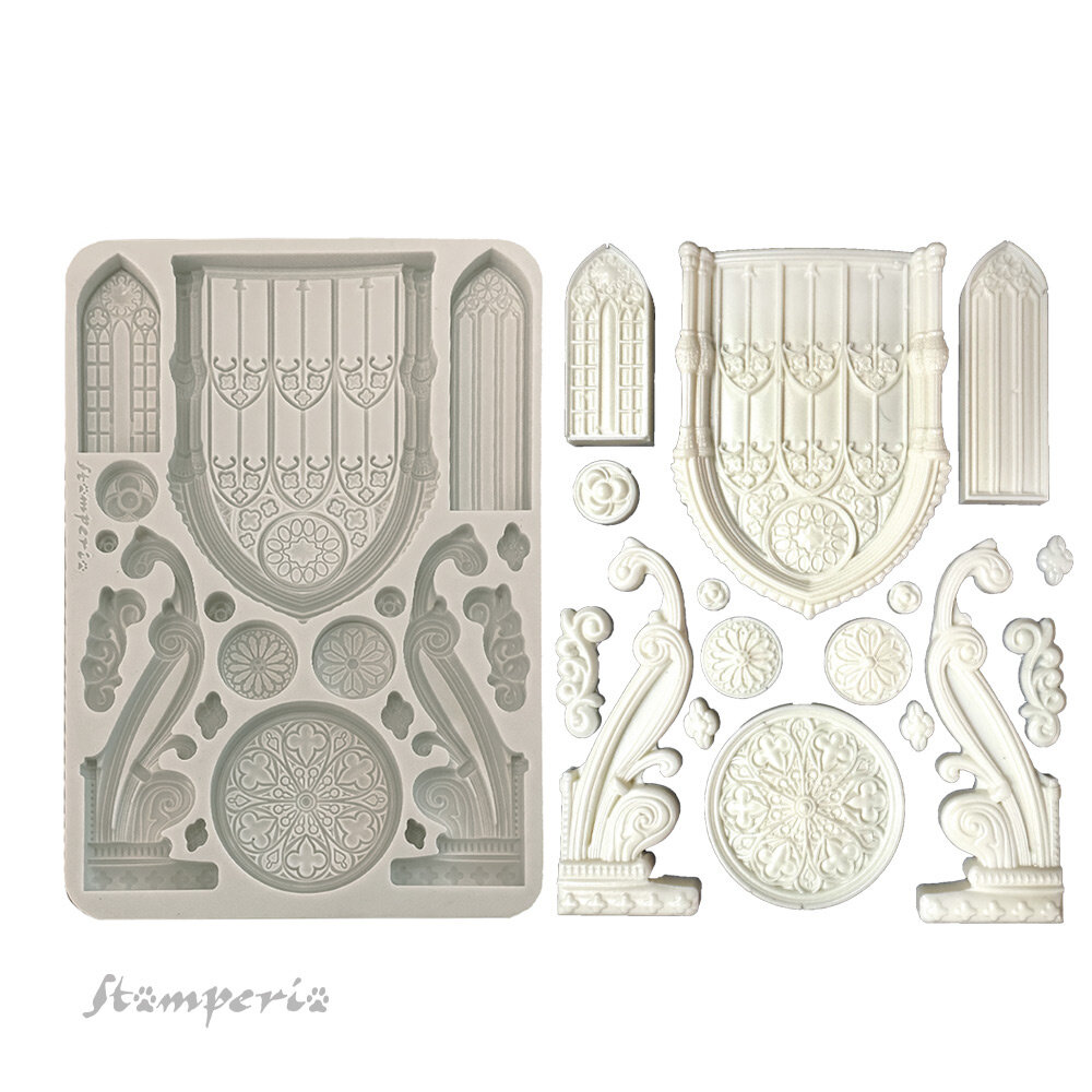 Stamperia Master of Magic Silicon Mould A5 Gothic Architecture (KACMA569) Stamperia Master of Magic Silicon Mould A5 Gothic Architecture (KACMA569)
