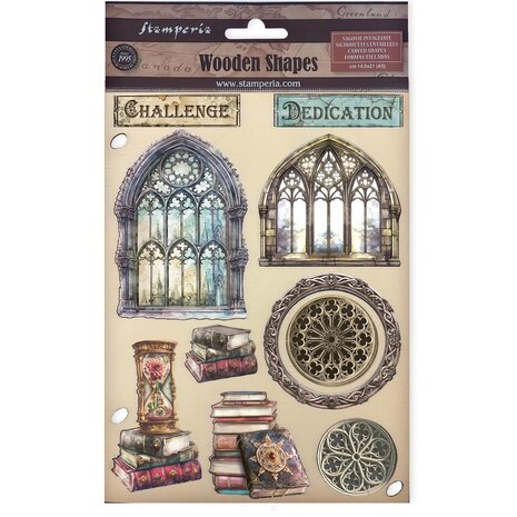 Stamperia Master of Magic Wooden Shapes A5 (KLSP179) Stamperia Master of Magic Wooden Shapes A5 (KLSP179)