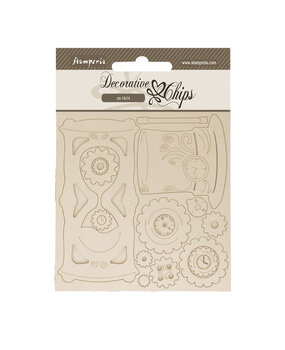 Stamperia Master of Magic Decorative Chips Hourglass (SCB254) Stamperia Master of Magic Decorative Chips Hourglass (SCB254)