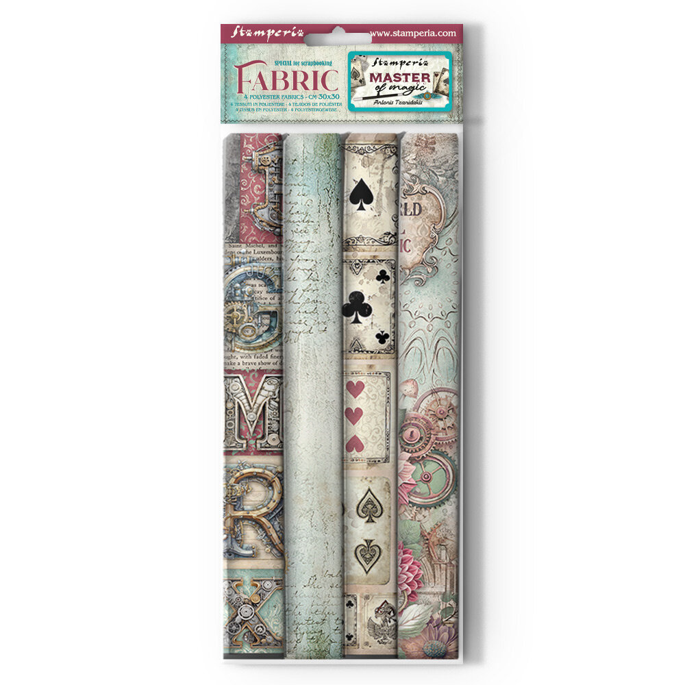 Stamperia Master of Magic 12x12 Inch Fabric Sheet (SBPLT42) Stamperia Master of Magic 12x12 Inch Fabric Sheet (SBPLT42)