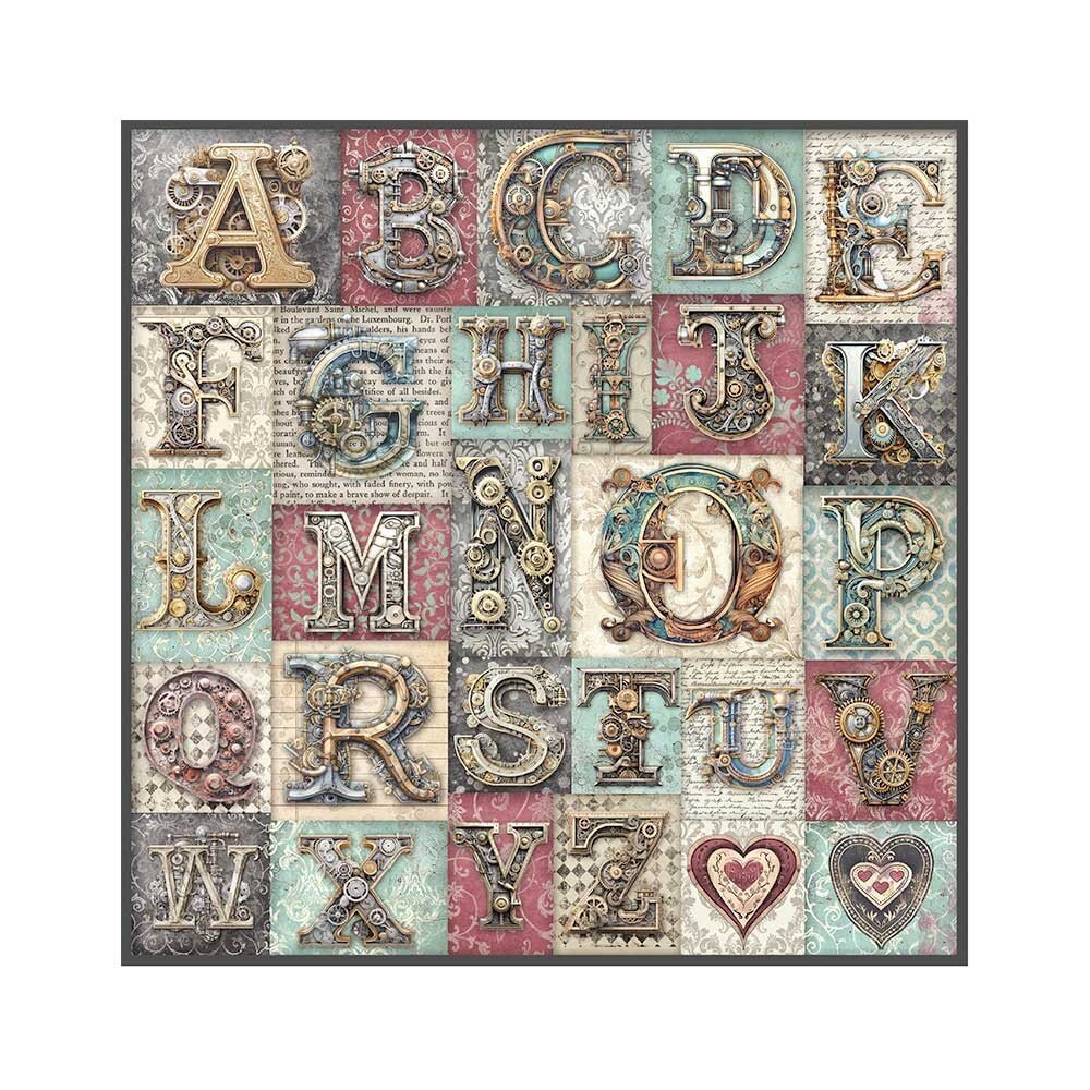 Stamperia Master of Magic 12x12 Inch Fabric Sheet (SBPLT42) Stamperia Master of Magic 12x12 Inch Fabric Sheet (SBPLT42)