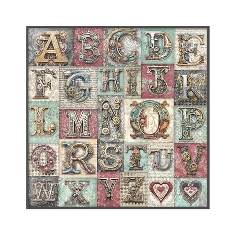 Stamperia Master of Magic 12x12 Inch Fabric Sheet (SBPLT42) Stamperia Master of Magic 12x12 Inch Fabric Sheet (SBPLT42)