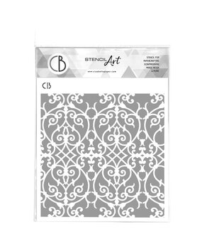 Ciao Bella Papercrafting Texture Stencil 8x8 Inch Royal Flourish (MS8-041) Ciao Bella Papercrafting Texture Stencil 8x8 Inch Royal Flourish (MS8-041)