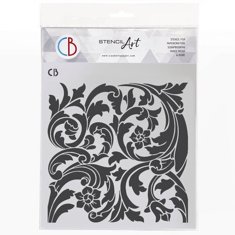Ciao Bella Papercrafting Texture Stencil 8x8 Inch Eternal Gold (MS8-061)