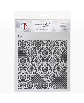 Ciao Bella Papercrafting Texture Stencil 8x8 Inch Artful Wall (MS8-068)