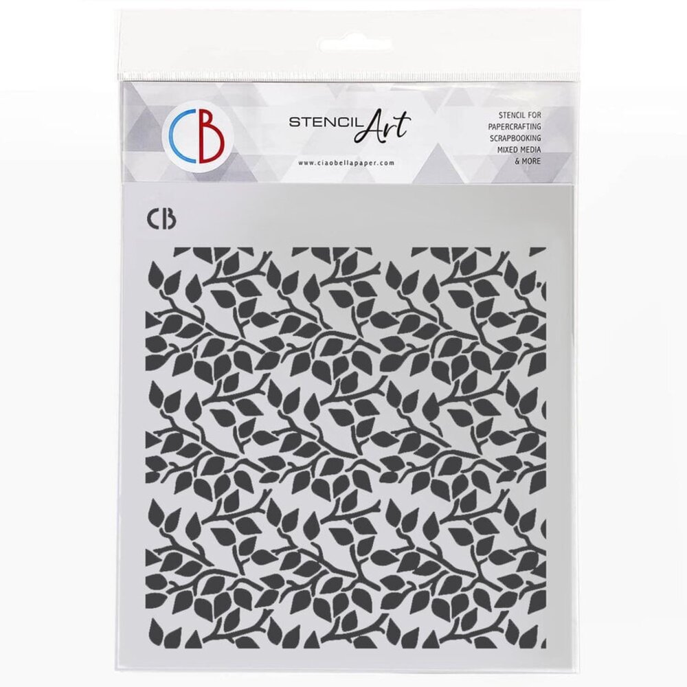 Ciao Bella Papercrafting Texture Stencil 8x8 Inch Vibrant Blossoms (MS8-070) Ciao Bella Papercrafting Texture Stencil 8x8 Inch Vibrant Blossoms (MS8-070)