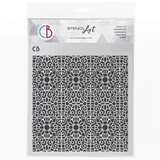 Ciao Bella Papercrafting Texture Stencil 8x8 Inch Macramé Effect (MS8-072)