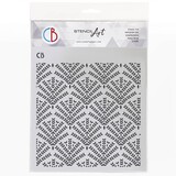 Ciao Bella Papercrafting Texture Stencil 8x8 Inch Botanical Harmony (MS8-073)